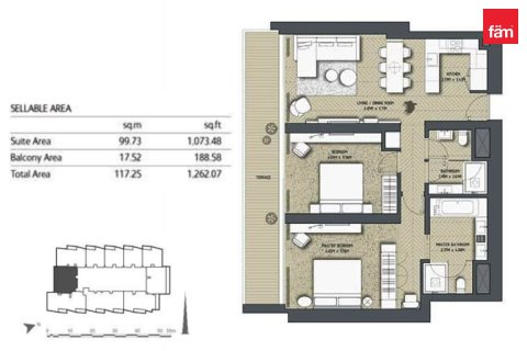 2 bedrooms Apartment in Downtown Dubai (Downtown Burj Dubai), UAE No. 200272 3