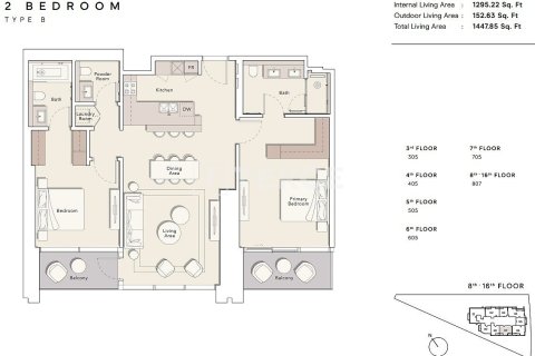 Apartment de 4 dormitorios en Business Bay, UAE No. 134449 22