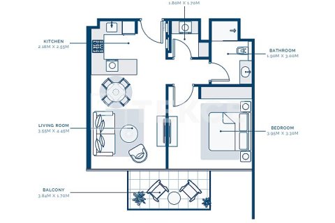 Appartement de 2 chambres à Dubai, UAE No. 136228 22