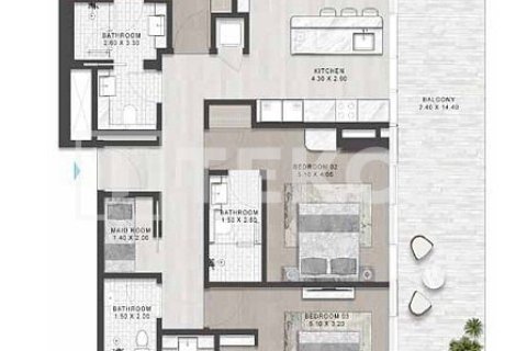 Appartement de 2 chambres à Al Marjan Island, UAE No. 199589 13