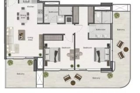 Appartement de 1 chambre à Nadd Al Sheba, UAE No. 153541 12