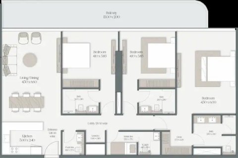 1 bedroom Apartment in Meydan, UAE No. 153482 4
