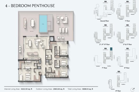 Appartement de 1 chambre à Dubai, UAE No. 153432 16
