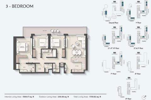 Appartement de 1 chambre à Dubai, UAE No. 153432 17
