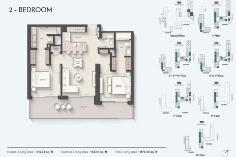 Appartement de 1 chambre à Dubai, UAE No. 153432 18