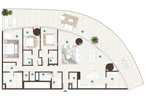 Apartment de 1 dormitorio en Al Marjan Island, UAE No. 64553 28