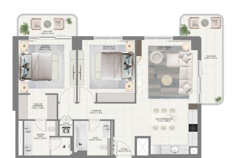 Apartment de 1 dormitorio en Mina Rashid, UAE No. 153644 5