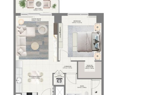 Apartment de 1 dormitorio en Mina Rashid, UAE No. 153644 7