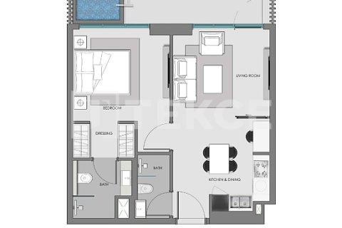 Apartment de 1 dormitorio en Arjan, UAE No. 126310 21
