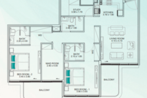 1 bedroom Apartment in Dubai, UAE No. 153463 14