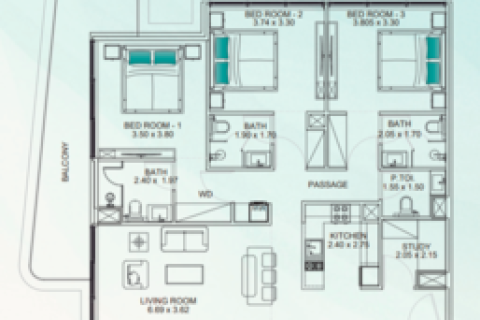 1 bedroom Apartment in Dubai, UAE No. 153463 15