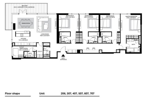 2 غرف نوم شقة في Bluewaters, الإمارات العربية المتحدة رقم 153709 4