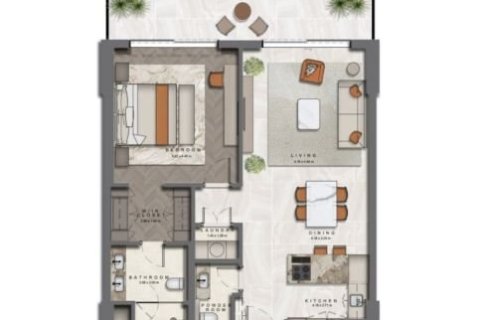 Квартира с 1 спальней на Остров Саадият, ОАЭ №153665 6