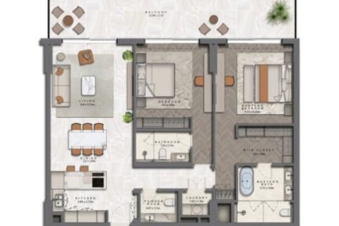 Квартира с 1 спальней на Остров Саадият, ОАЭ №153665 5