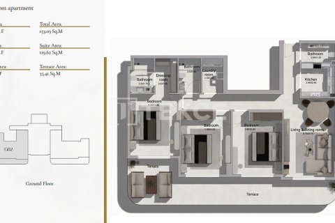 Appartement de 2 chambres à Al Warsan, UAE No. 222307 16