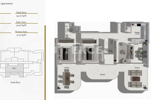 Appartement de 2 chambres à Al Warsan, UAE No. 222307 18