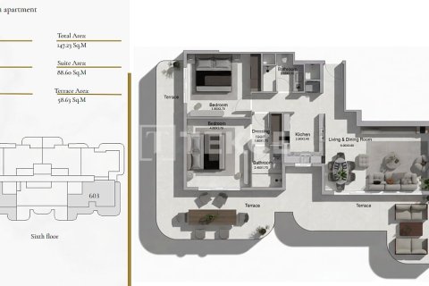 Appartement de 2 chambres à Al Warsan, UAE No. 222307 19