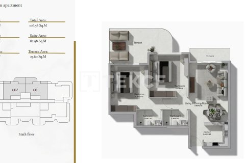 Appartement de 2 chambres à Al Warsan, UAE No. 222307 21