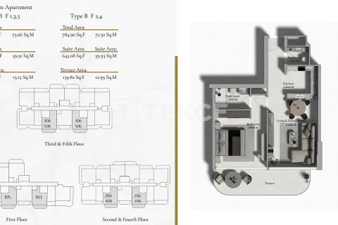 Appartement de 2 chambres à Al Warsan, UAE No. 222307 23
