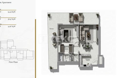 Appartement de 2 chambres à Al Warsan, UAE No. 222307 24