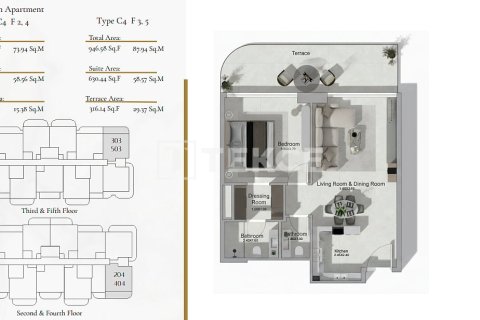 Appartement de 2 chambres à Al Warsan, UAE No. 222307 27