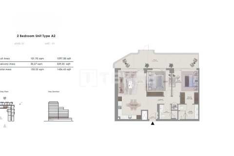 Apartment de 1 dormitorio en Mina Rashid, UAE No. 136225 17