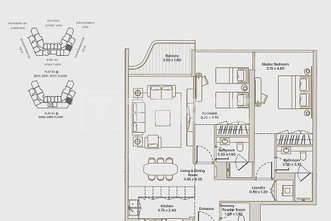 Appartement de 3 chambres à Jebel Ali, UAE No. 145649 13