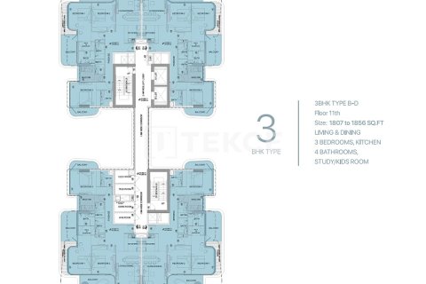 Apartment de 3 dormitorios en Dubai, UAE No. 135319 29