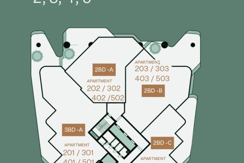 Квартира с 2 спальнями в Бизнес-Бэй, ОАЭ №153505 16