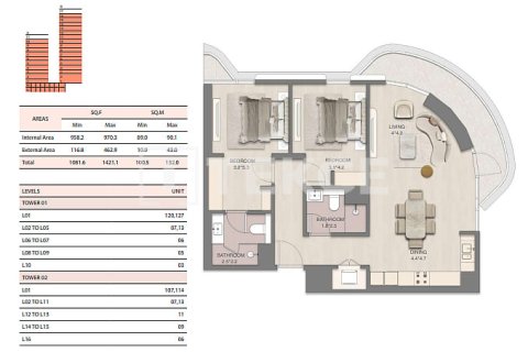 Duplex de 3 chambres à Ras Al Khaimah, UAE No. 168391 17