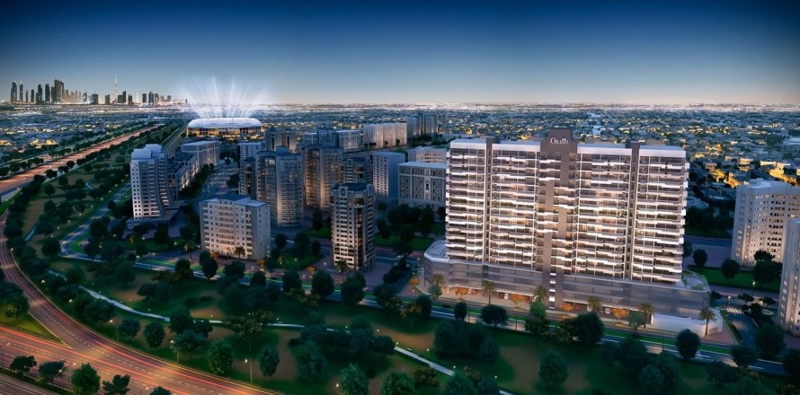 Квартира с 2 спальнями в AZIZI GRAND, Dubai Sports City, ОАЭ №97092