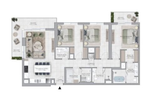 Appartement de 1 chambre à Dubai Hills Estate, UAE No. 153663 3