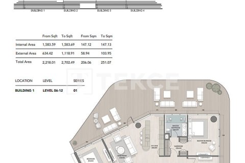 Appartement de 2 chambres à Ras Al Khaimah, UAE No. 168393 16