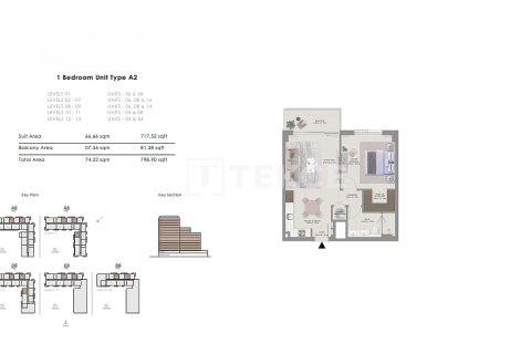 Apartment de 2 dormitorios en Mina Rashid, UAE No. 136226 11