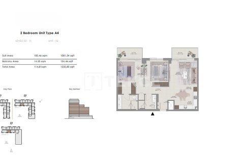 Apartment de 2 dormitorios en Mina Rashid, UAE No. 136226 20