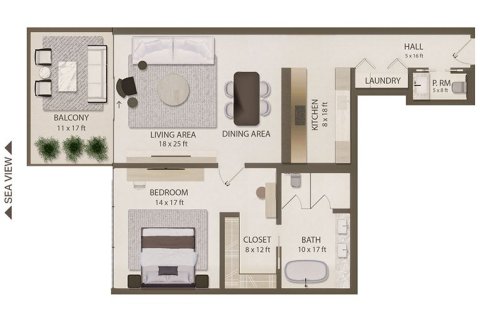 1 bedroom Apartment in Dubai, UAE No. 153550 14