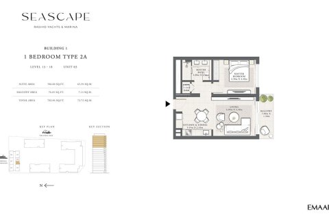 Apartment de 1 dormitorio en Mina Rashid, UAE No. 153725 6