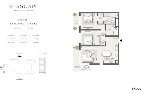 Apartment de 1 dormitorio en Mina Rashid, UAE No. 153725 5