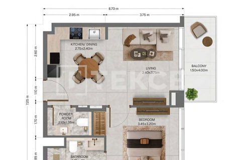 Квартира с 2 спальнями в Dubai Land, ОАЭ №208444 26