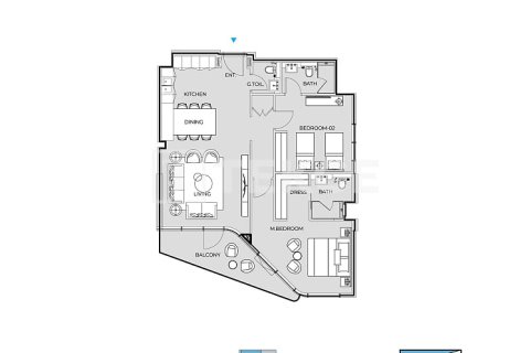 Appartement de 3 chambres à Dubai, UAE No. 127533 22