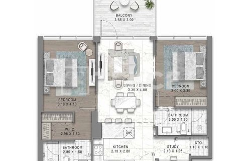 Apartment de 2 dormitorios en DAMAC Hills (Akoya by DAMAC), UAE No. 203568 21