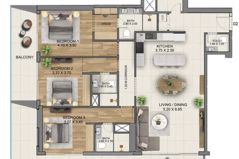3 bedrooms Apartment in Jumeirah Islands, UAE No. 217089 11