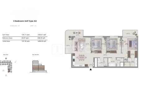 Apartment de 3 dormitorios en Mina Rashid, UAE No. 136227 22