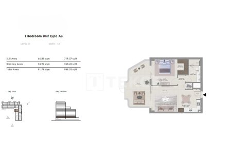 Apartment de 3 dormitorios en Mina Rashid, UAE No. 136227 12