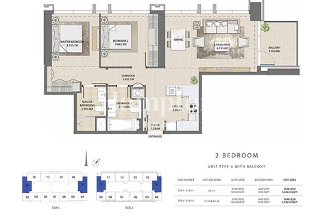 Apartment de 2 dormitorios en Burj Royale, UAE No. 224499 16
