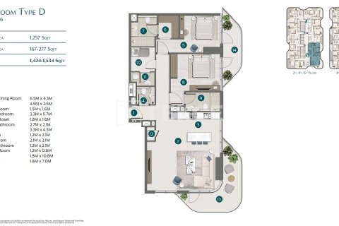 Apartment de 2 dormitorios en Dubai, UAE No. 124821 22