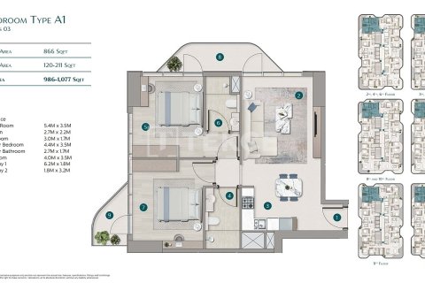 Apartment de 2 dormitorios en Dubai, UAE No. 124821 30