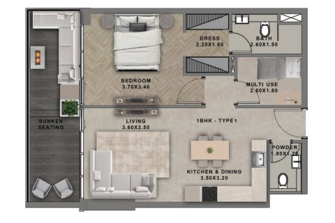 1 bedroom Apartment in Al Furjan, UAE No. 153609 4