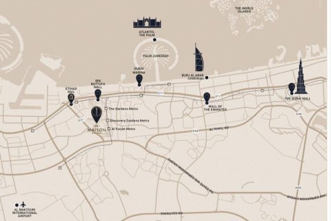 2 غرف نوم شقة في Al Furjan, الإمارات العربية المتحدة رقم 144653 7