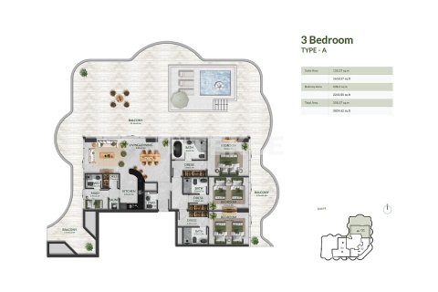 Apartment de 1 dormitorio en Al Marjan Island, UAE No. 144721 20